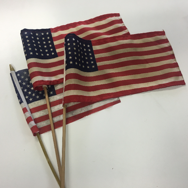 FLAG, Handwaver - Aged USA (30-35cm x 15-18cm) Assorted